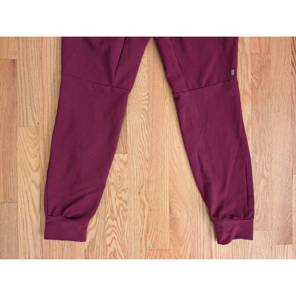 NOBULL Joggers Men’s Small Red Maroon Athletic Pants Gym Training Zip Pocket - Picture 8 of 11